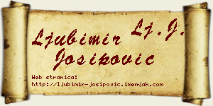 Ljubimir Josipović vizit kartica